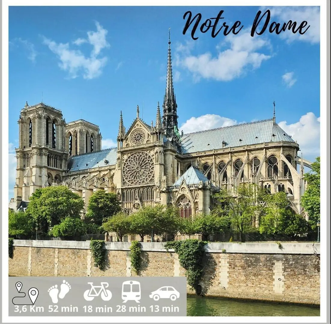 Nice Apartment With Amazing View Of Paris Plus Parking France